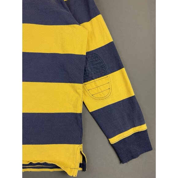 Rare Vintage Y2K Polo Ralph Lauren Rugby Shirt Stripes Thrased Streetwear Hype - Picture 14 of 16